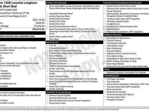 Used 2017 RAM 1500 Laramie Longhorn AWD/4WD image 7