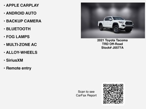 Used 2021 Toyota Tacoma TRD Off-Road AWD/4WD image 7