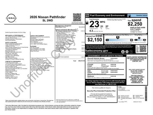 New 2026 Nissan Pathfinder SL image 4
