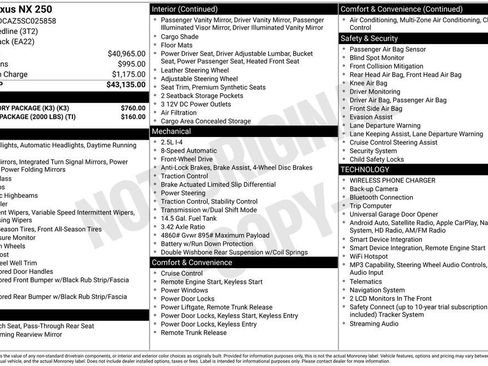 Used 2025 Lexus NX 250 FWD w/ Accessory Package (K3) image 24