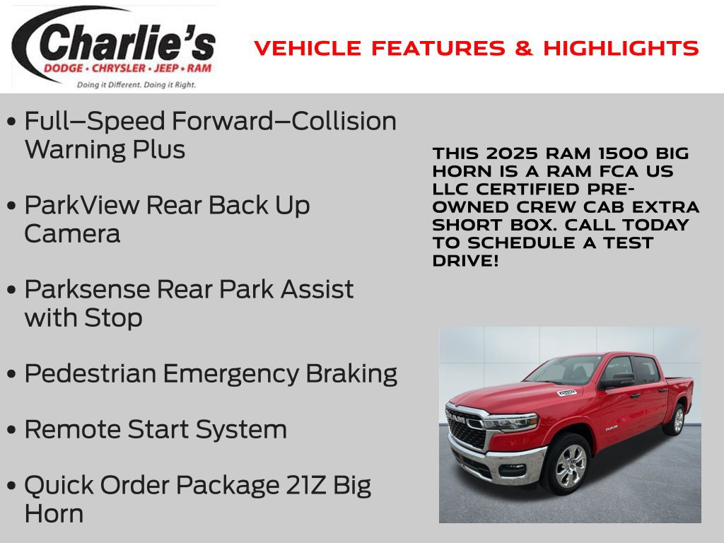 Used 2025 RAM 1500 Big Horn AWD/4WD image 13