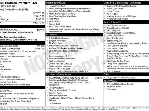 Used 2018 Buick Envision Premium w/ LPO, Active Package image 5