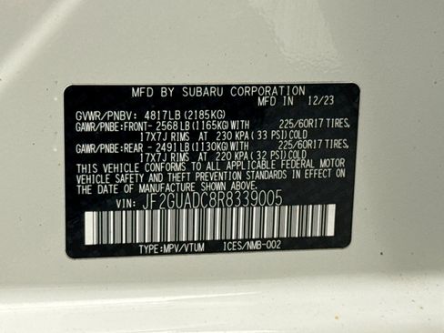 Used 2024 Subaru Crosstrek 2.0i Premium AWD/4WD image 24