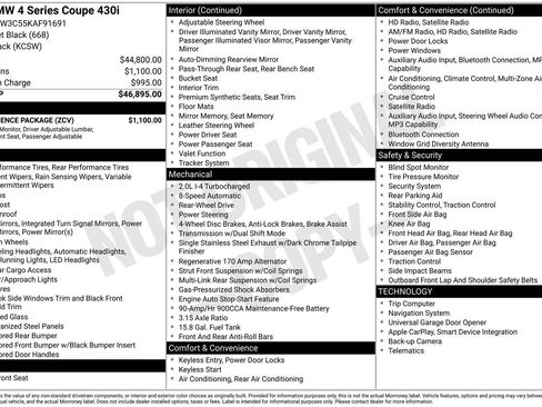 Used 2019 BMW 430i Coupe w/ Convenience Package RWD image 3