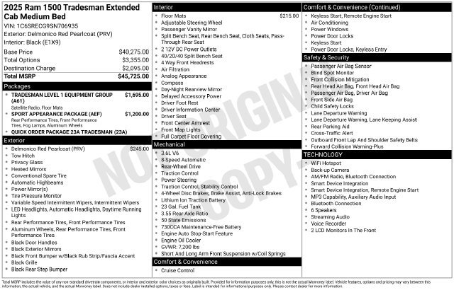 Used 2025 RAM 1500 Tradesman RWD image 7