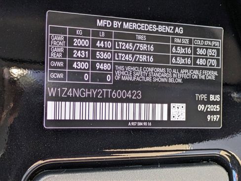 New 2026 Mercedes-Benz Sprinter 2500 image 14