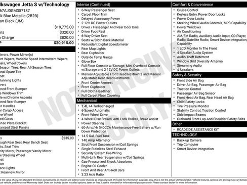 Used 2016 Volkswagen Jetta S FWD image 4