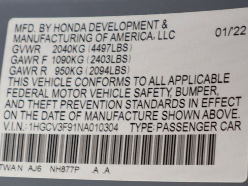 Used 2022 Honda Accord Touring image 50