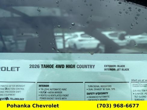 New 2026 Chevrolet Tahoe High Country w/ Sun And Tow Package AWD/4WD image 31