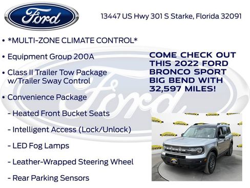 Used 2022 Ford Bronco Sport Big Bend w/ Convenience Package image 15