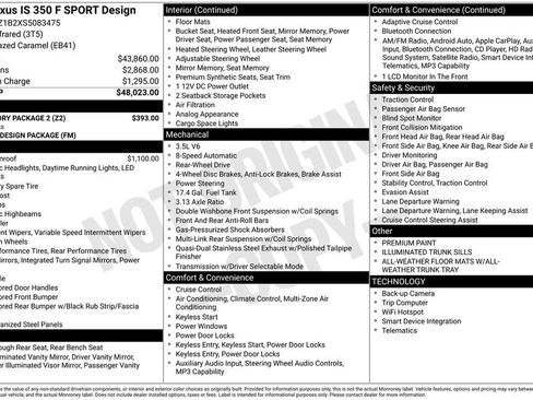 Used 2025 Lexus IS 350 F Sport w/ Accessory Package 2 RWD image 13