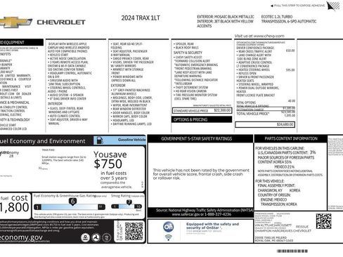Used 2024 Chevrolet Trax LT w/ Driver Confidence Package FWD image 12