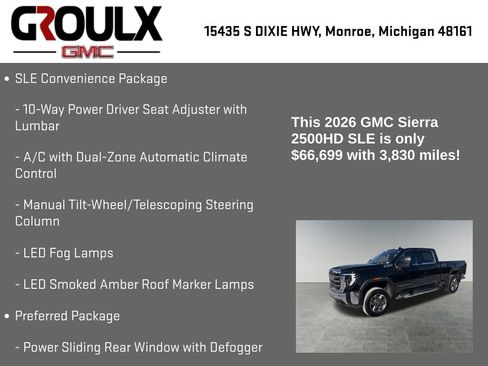 Used 2026 GMC Sierra 2500 SLE w/ SLE Value Package; image 22