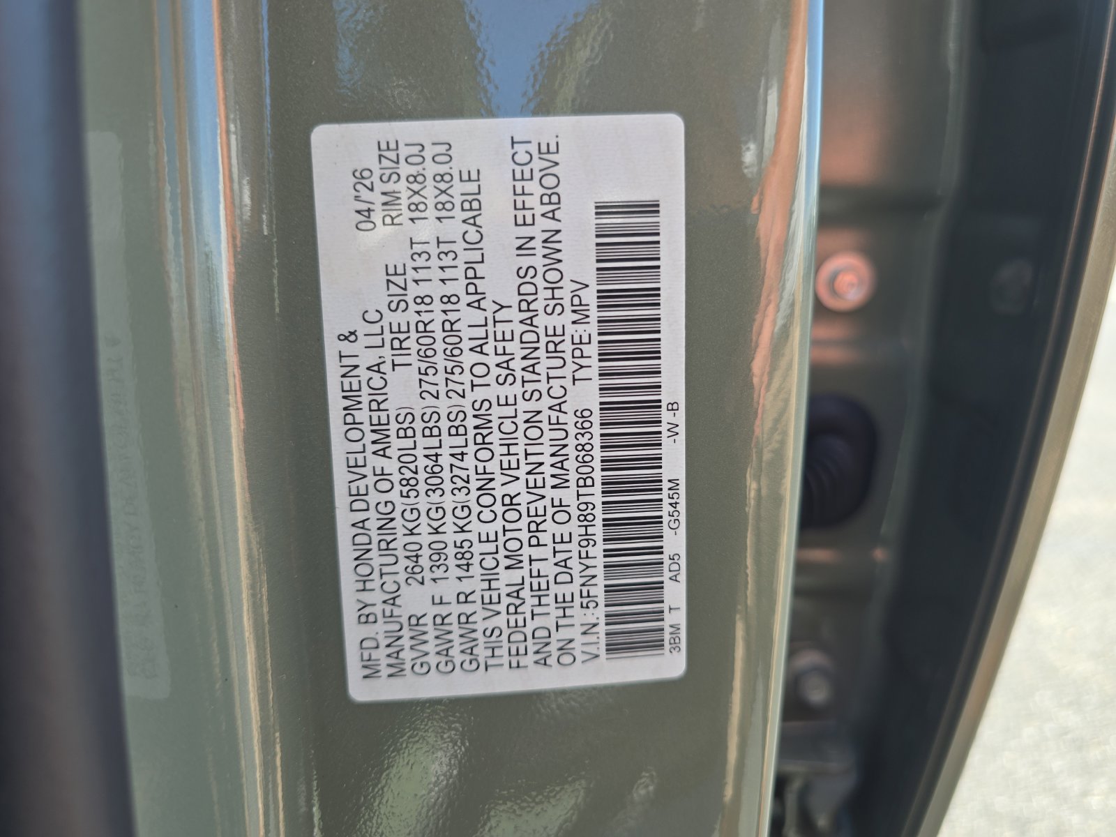 New 2026 Honda Passport TrailSport Elite image 30