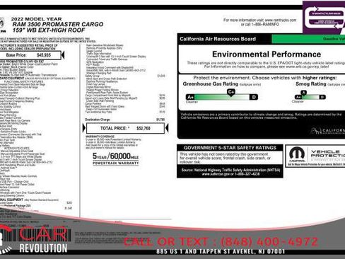 Used 2022 RAM ProMaster 3500 w/ Premium Convenience Group image 9