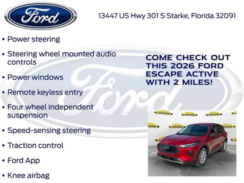 New 2026 Ford Escape Active w/ Tech Pack #1 FWD image 20