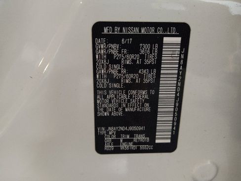 Used 2018 Nissan Armada Platinum w/ Cargo Package image 33