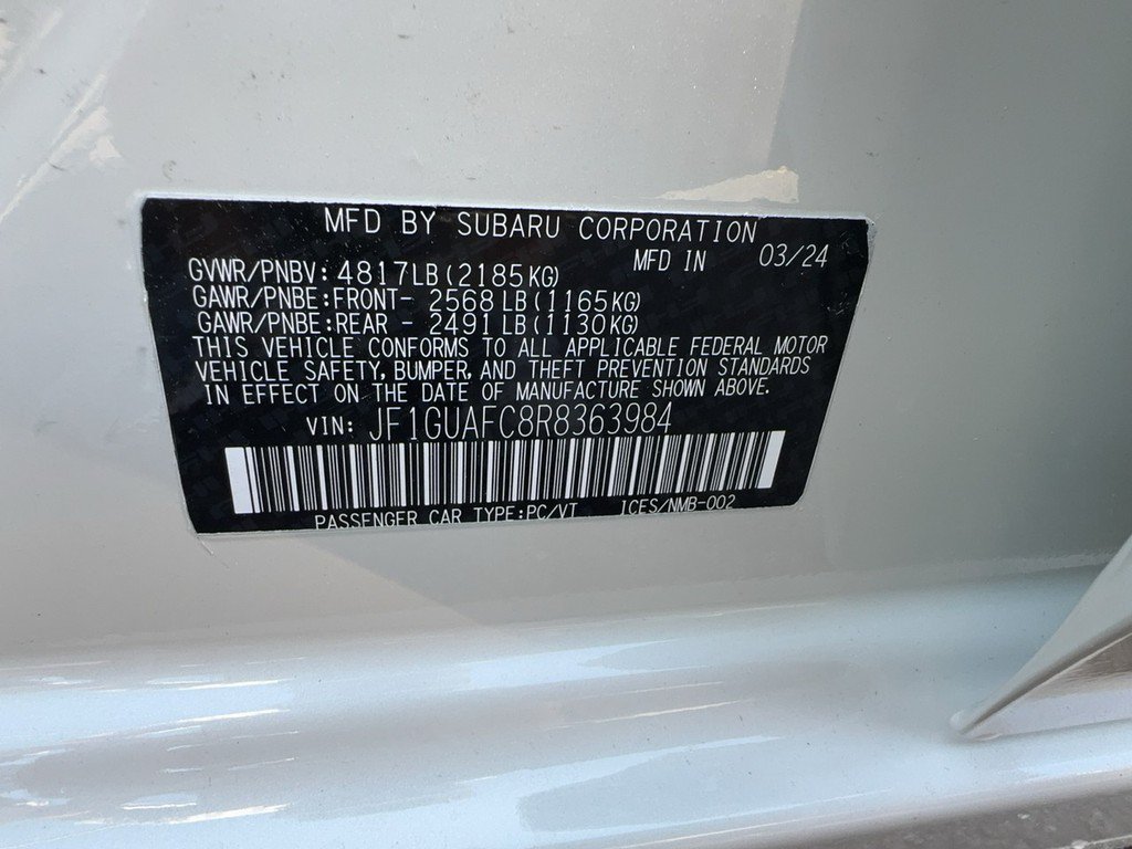 Used 2024 Subaru Impreza 2.0i Sport AWD/4WD image 20