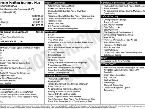 Used 2017 Chrysler Pacifica Touring-L Plus FWD image 22
