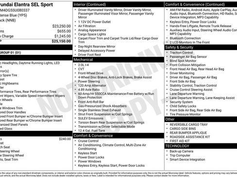 New 2025 Hyundai Elantra Sport image 27