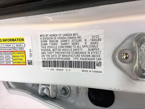 Used 2023 Honda Civic Sport image 32