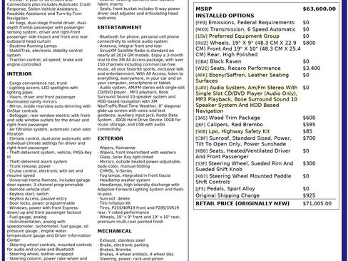 Used 2014 Cadillac CTS V w/ Wood Trim Package image 2