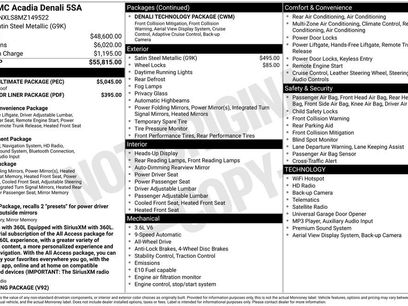 Used 2021 GMC Acadia Denali w/ Denali Ultimate Package