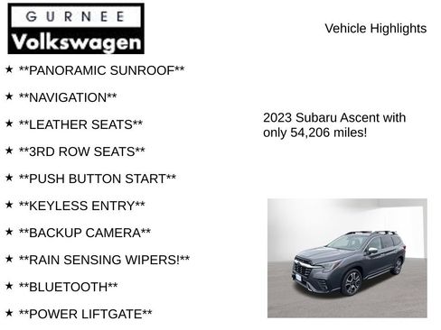 Used 2023 Subaru Ascent Touring AWD/4WD image 7