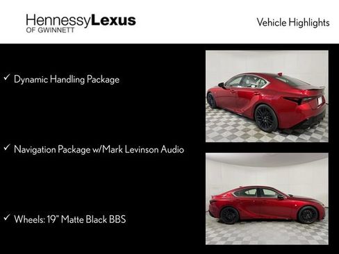 Used 2022 Lexus IS 350 F Sport w/ Dynamic Handling Package RWD image 11