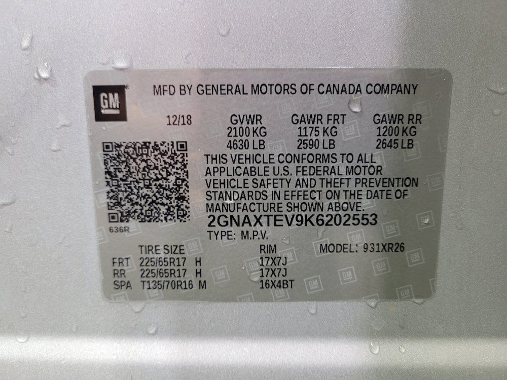 Used 2019 Chevrolet Equinox LT AWD/4WD image 33