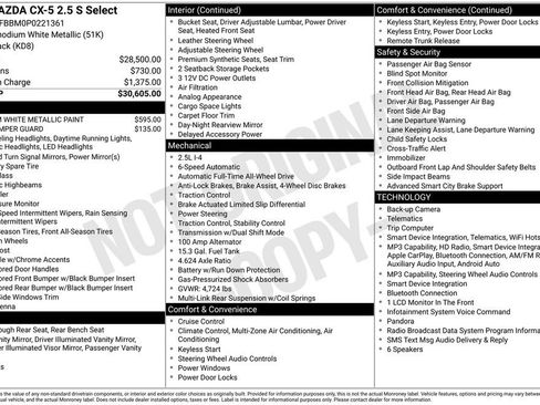 Used 2023 MAZDA CX-5 AWD 2.5 S w/ Select Package image 21