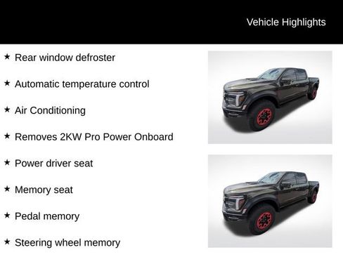 Used 2025 Ford F150 Raptor w/ Equipment Group 803A Raptor R AWD/4WD image 15