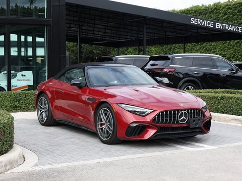 Used 2022 Mercedes-Benz SL 55 AMG 4MATIC w/ AMG Night Package image 3