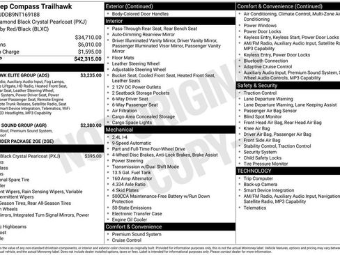 Certified 2022 Jeep Compass Trailhawk w/ Trailhawk Elite Group image 11