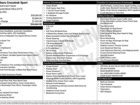 Certified 2025 Subaru Crosstrek 2.5i Sport image 8