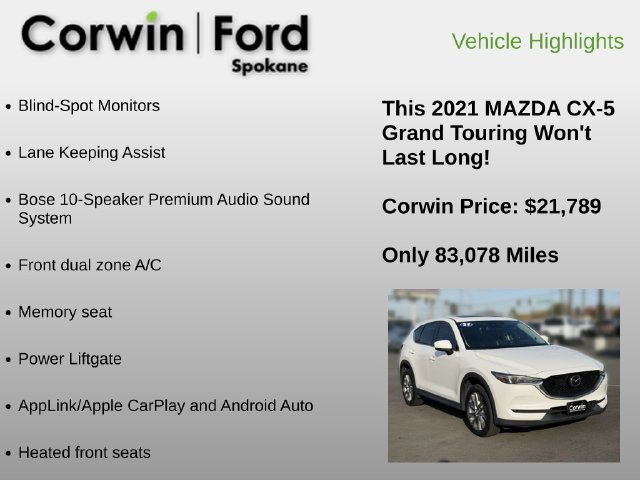 Used 2021 MAZDA CX-5 Grand Touring AWD/4WD image 6