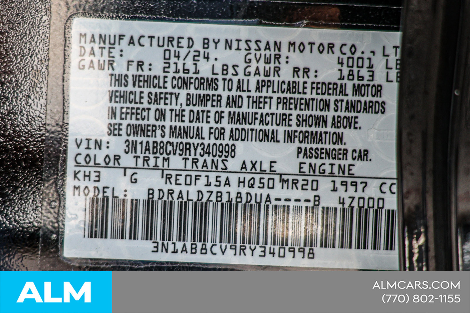 Used 2024 Nissan Sentra SV FWD image 43