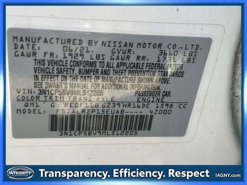 Certified 2021 Nissan Kicks S FWD image 33