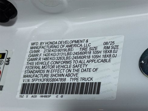 New 2025 Honda Ridgeline Black Edition image 17