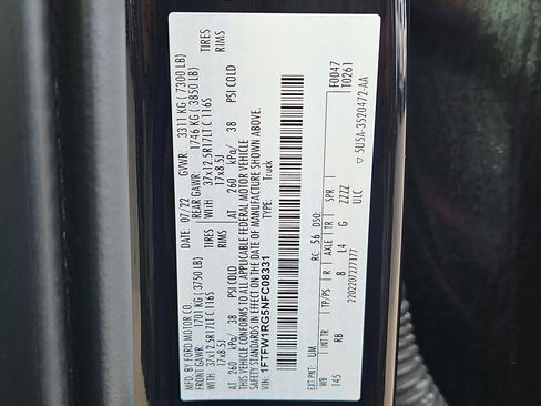 Used 2022 Ford F150 Raptor w/ Raptor 37 Performance Package image 35