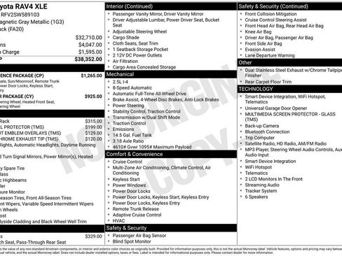 Used 2025 Toyota RAV4 XLE w/ Convenience Package AWD/4WD image 6