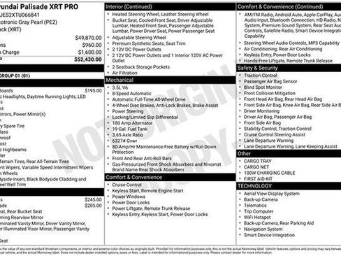 New 2026 Hyundai Palisade XRT Pro image 5