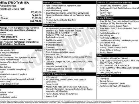 Certified 2024 Cadillac Lyriq Tech AWD/4WD image 10
