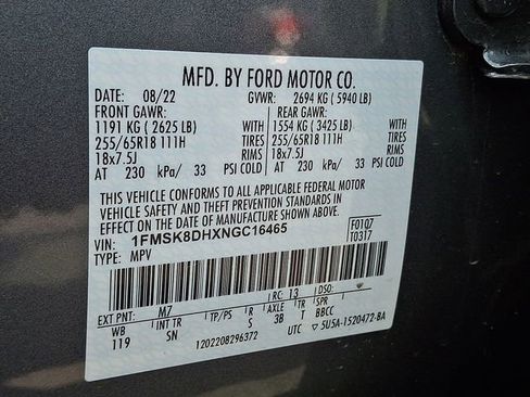 Certified 2022 Ford Explorer XLT w/ Equipment Group 202A AWD/4WD image 27