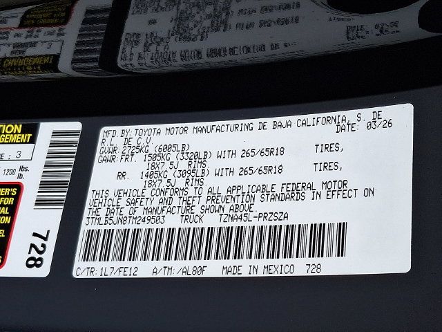 Used 2026 Toyota Tacoma TRD Sport AWD/4WD image 20