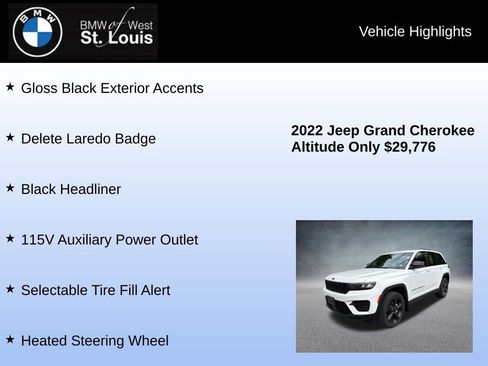 Used 2022 Jeep Grand Cherokee Altitude AWD/4WD image 23