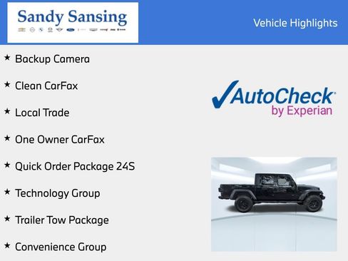 Used 2020 Jeep Gladiator Sport w/ Quick Order Package 24S image 7