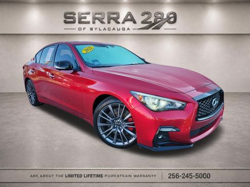 Used 2022 INFINITI Q50 Red Sport 400 w/ Cargo Package RWD image 1