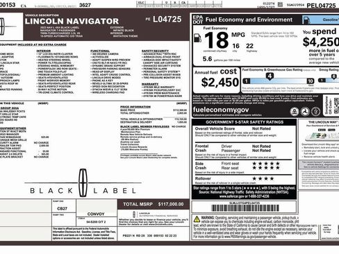 Used 2023 Lincoln Navigator L Black Label image 2