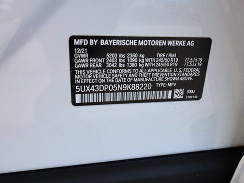 Used 2022 BMW X3 sDrive30i w/ Convenience Package RWD image 35